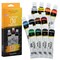 U.S. Art Supply Professional Oil Paint Set - 12 Vibrant Colors in 12ml Tubes for Canvas, Wood & Art Surfaces - Oil Based Paint for Artists, Adults & Students